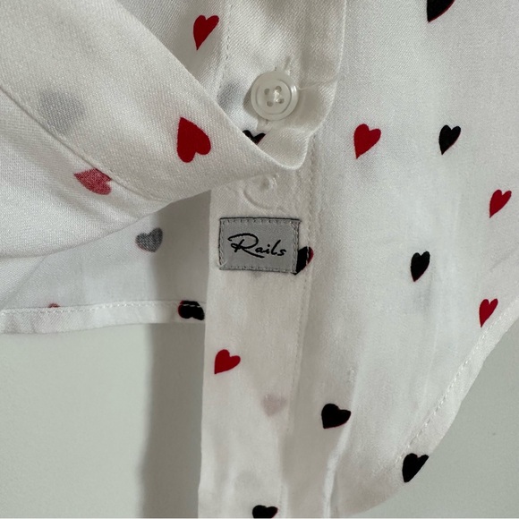 RAILS Val Crush Tie Front Button Down Blouse - Picture 8 of 15